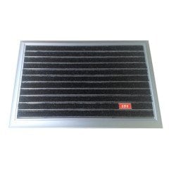 SDS ALÜMİNYUM ÇERÇEVELİ METAL PASPAS - SİYAH HALI FİTİLLİ